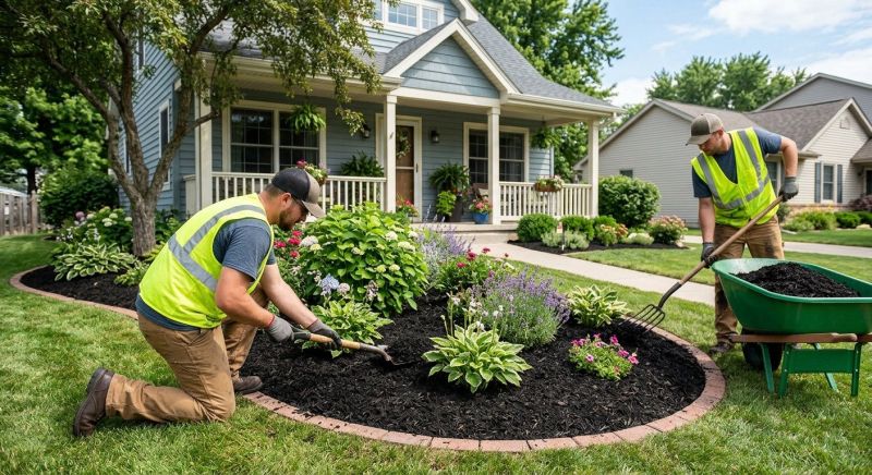 Black Mulch Installation in Ventura County, CA