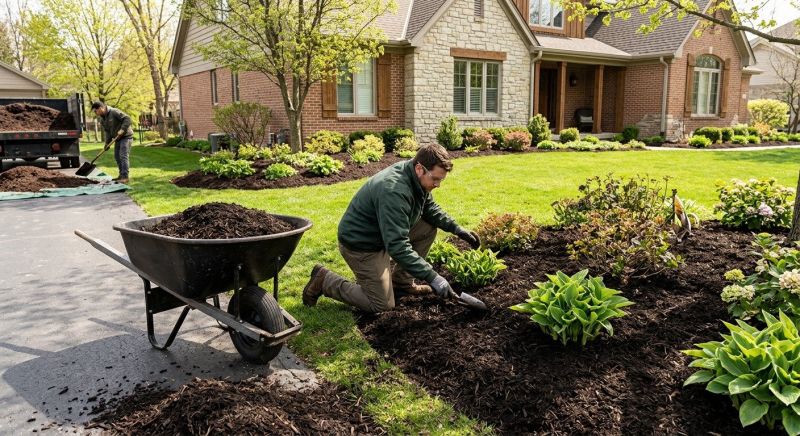 Black Mulch Installation in Ventura County, CA