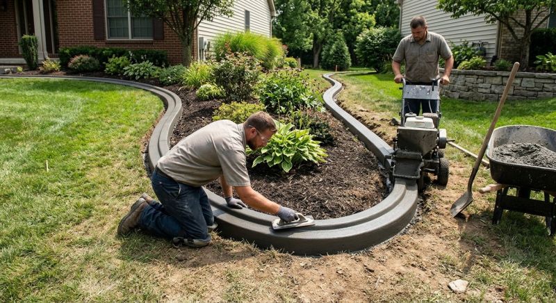 Cement Curbing Installation in Citrus County, FL