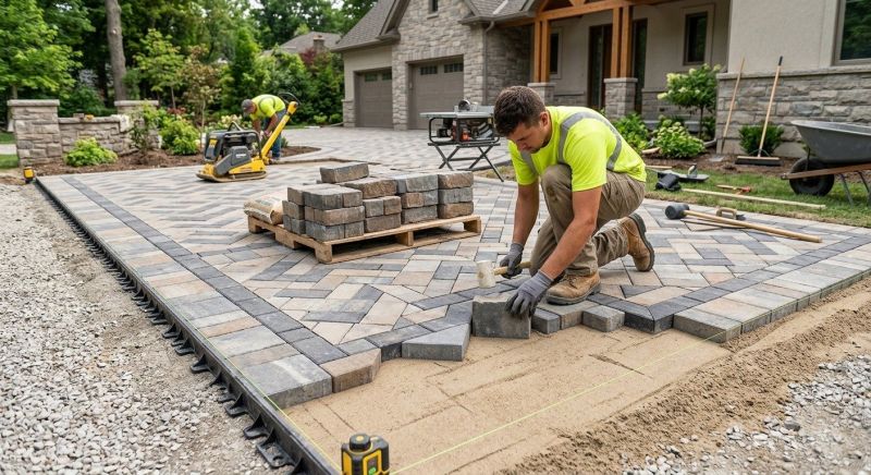 Clay Pavers Installation in Boston, MA