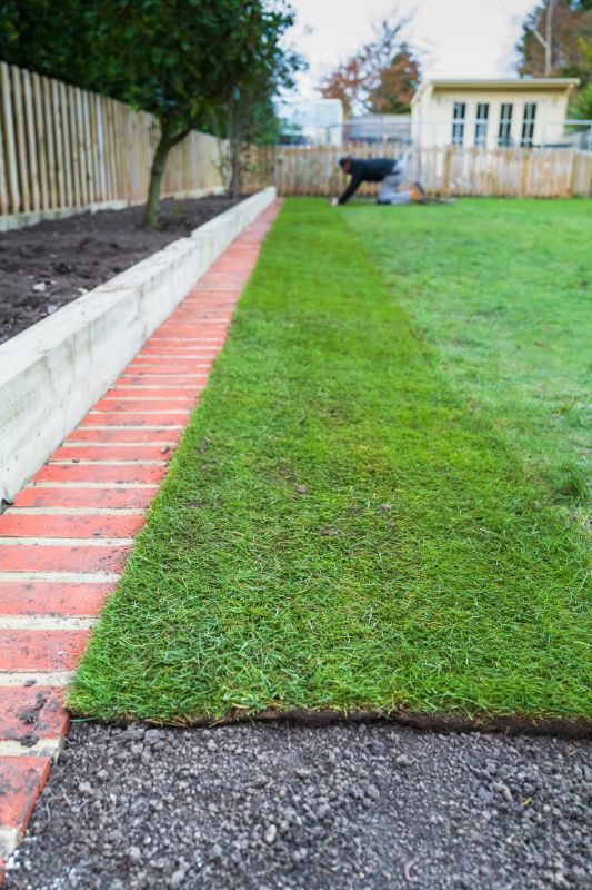 Lawn Border Installation detail