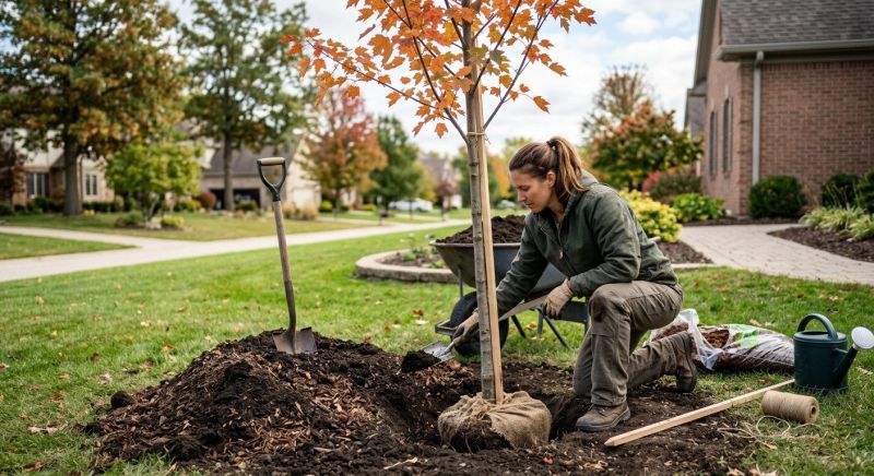 Japanese Maple Planting in Honolulu, HI