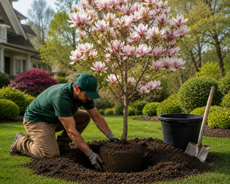 Magnolia Tree Planting in Ventura County, CA