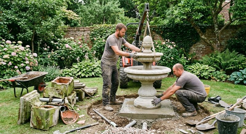 Patio Fountain Installation in Honolulu, HI