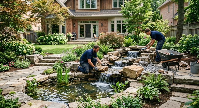 Pond Waterfall Installation in Honolulu, HI