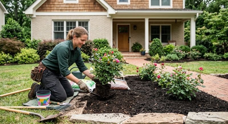 Rose Bush Planting in Honolulu, HI