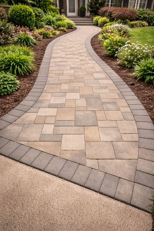 Sidewalk Pavers Installation in Boston, MA